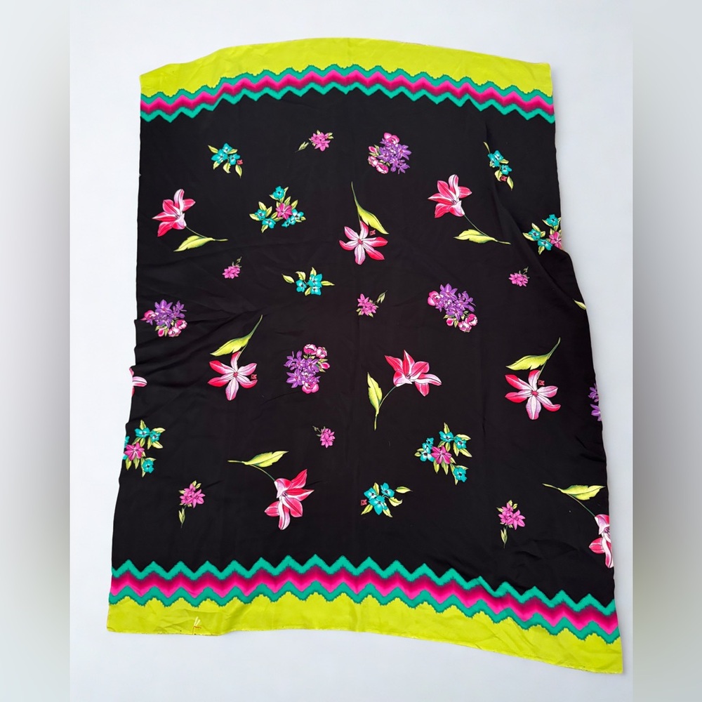 Missoni Floral Black silk fabric